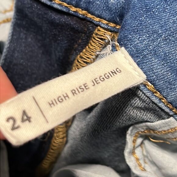 PACSUN High Rise Jegging Woman's Size 24 Two Tone Denim Stretch Skinny Jeans - Picture 8 of 9